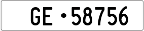 Trailer License Plate
